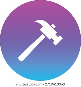 Hammer vector icon. Can be used for printing, mobile and web applications.