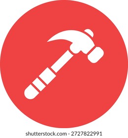 Ilustração de design de ícone de vetor de martelo