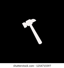 Hammer vector icon. flat Hammer design. Hammer illustration for graphic 