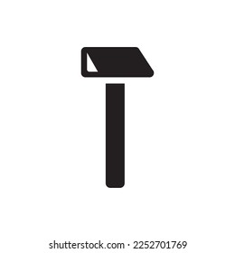 Hammer vector icon. Hammer instrument flat sign design. EPS 10 hammer symbol pictogram