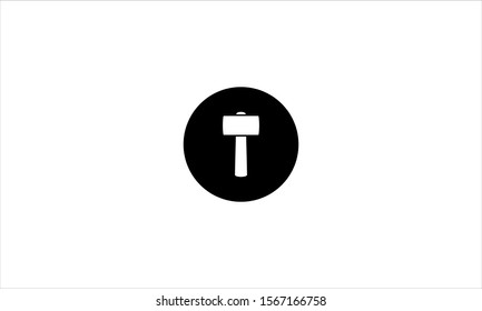 Hammer Vector Icon Isolated Hammer flat Emoji  Emoticon Illustration