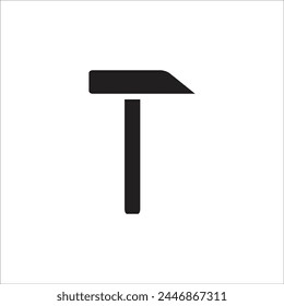 hammer vector icon line template