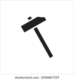 hammer vector icon line template