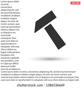 Hammer vector icon  , lorem ipsum Flat design