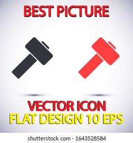 Hammer Vector icon . Lorem Ipsum Illustration design