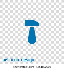 hammer vector icon on an abstract background
