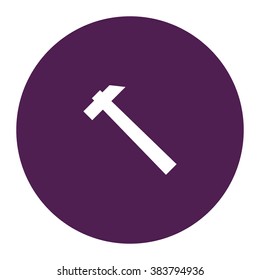 Hammer. Vector icon purple
