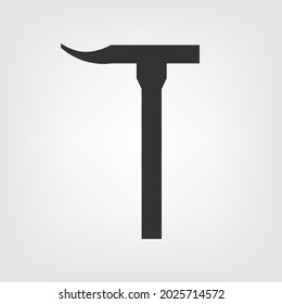Hammer vector icon. Renovation background.