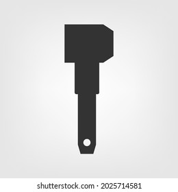 Hammer vector icon. Renovation background.