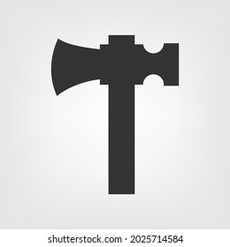 Hammer vector icon. Renovation background.