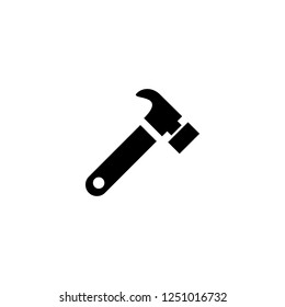 hammer vector icon. hammer sign on white background. hammer icon for web and app