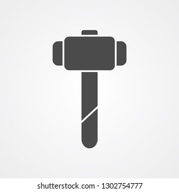 Hammer vector icon sign symbol