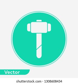 Hammer vector icon sign symbol