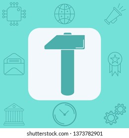 Hammer vector icon sign symbol
