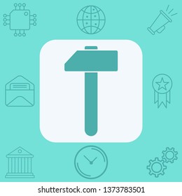 Hammer vector icon sign symbol