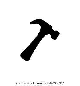 Hammer vector icon and tool with white background