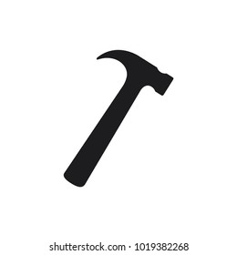 hammer vector icon in trendy flat design 