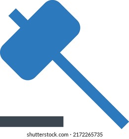 Ilustración de vectores de martillo en un fondo transparente.Símbolos de calidad premium.Icono de vector glifos para diseño de concepto y gráfico.