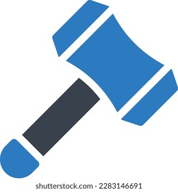 hammer vector illustration on a transparent background.Premium quality symbols.Glyphs vector icons for concept and graphic design.