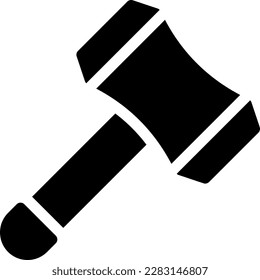 hammer vector illustration on a transparent background.Premium quality symbols.Glyphs vector icons for concept and graphic design.