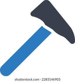 hammer vector illustration on a transparent background.Premium quality symbols.Glyphs vector icons for concept and graphic design.
