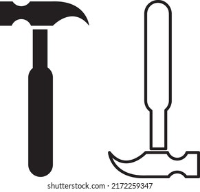 Hammer vector illustration on white background..eps
