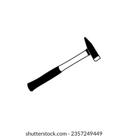 Hammer vector illustration, repair tool, construction instruments, tools, simple hammer