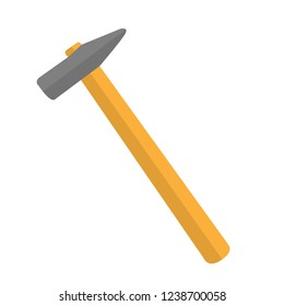 Hammer vector isolated on white background.