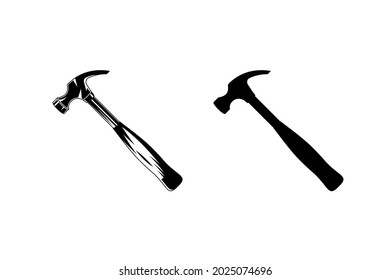  hammer  vector isolated on white background