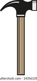 Hammer vector isometric style illustration