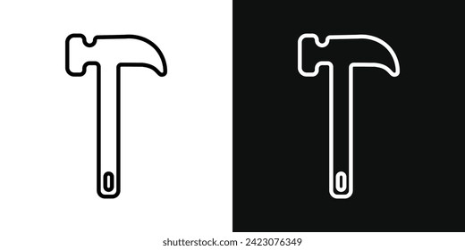 Hammer, Vektorgrafik-Icon-Illustration.