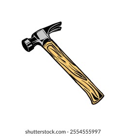 Hammer vector in many color and texture