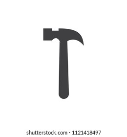 Hammer vector silhoutte design template