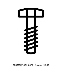 hammer vector thin line icon 