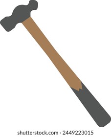 Un Vector de martillo es una herramienta versátil con un mango y una cabeza pesada, ideal para conducir clavos o romper objetos con precisión y fuerza.