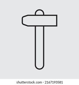 Hammer vector for website symbol icon presentation