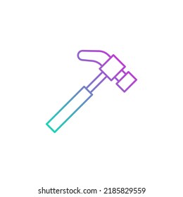 vector de martillo para presentación de iconos de símbolo del sitio web