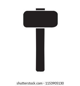 Hammer vector in white background