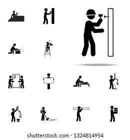 hammer, wall worker icon. Construction People icons universal set for web and mobile