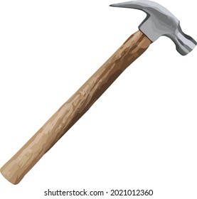 Hammer with a white background