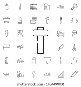 hammer for wood icon. Universal set of construction for website design and development, app development