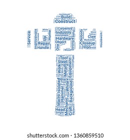 hammer word cloud. tag cloud about hammer.