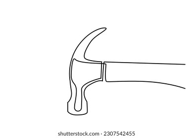 hammer work object line art