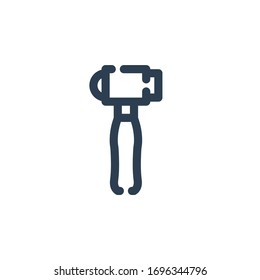 contorno de icono de herramientas de trabajo de martillo