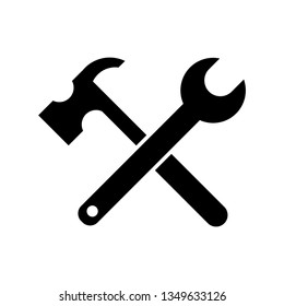 Hammer Icon Illustration Isolated Vector Sign Stock Vector (Royalty ...