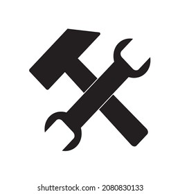 Hammer- und Pappsymbol