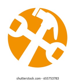 hammer and wrench icon