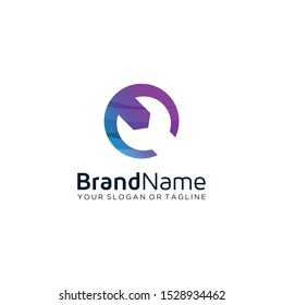 Hammer wrench logo vector art full color