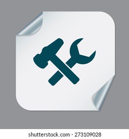 hammer and wrench, symbol settings.