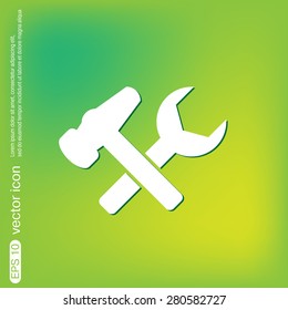 hammer and wrench, symbol settings.